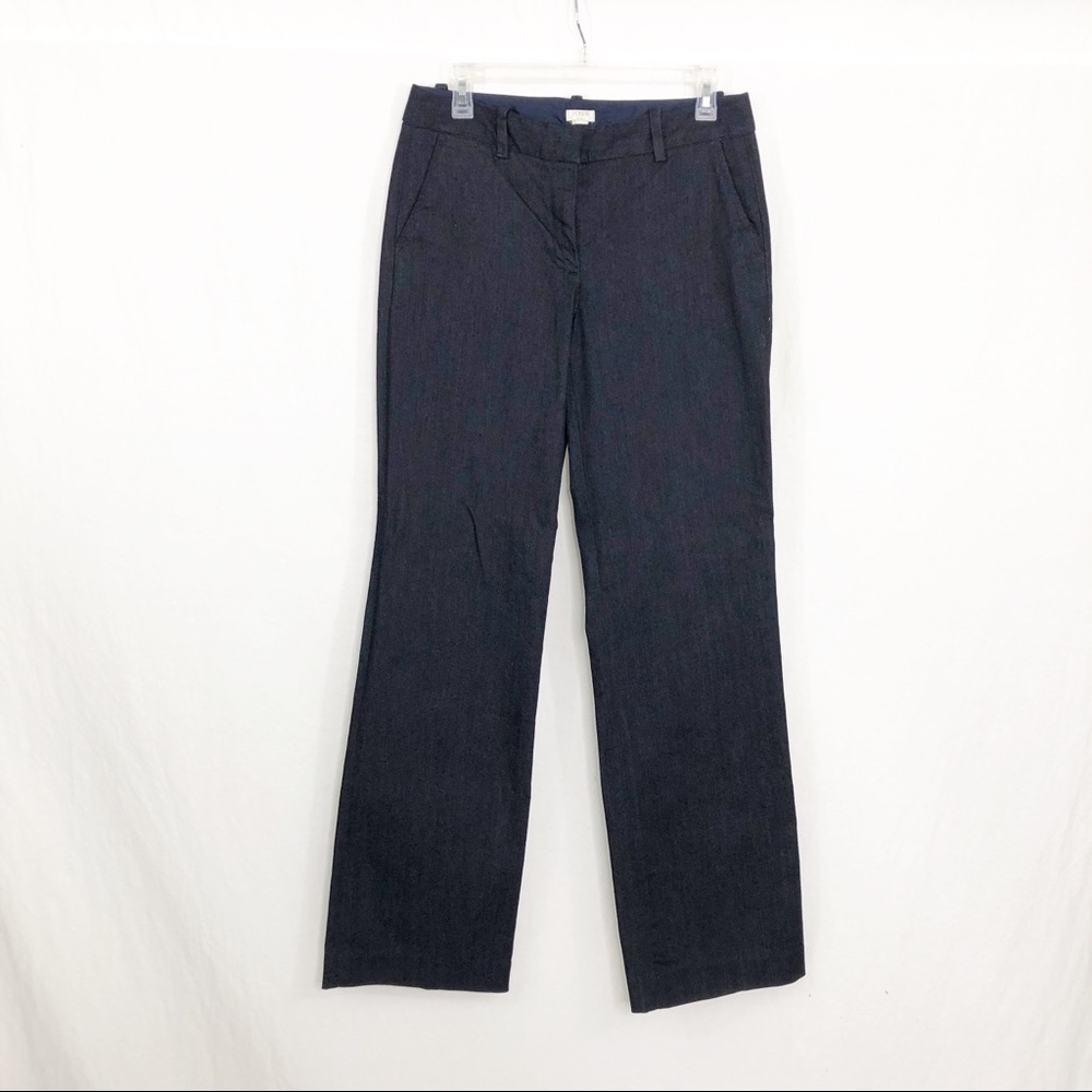 NEW J. Crew Flare Leg Bootcut Dress Jeans, Size 4, Dark Wash Blue